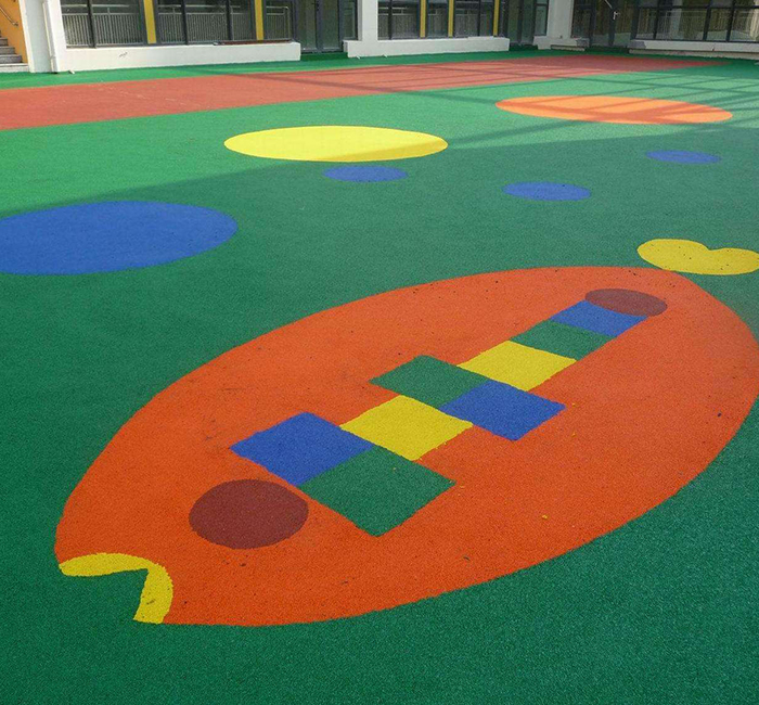 鳳陽縣殷澗鎮(zhèn)幼兒園2000平方塑膠顆粒